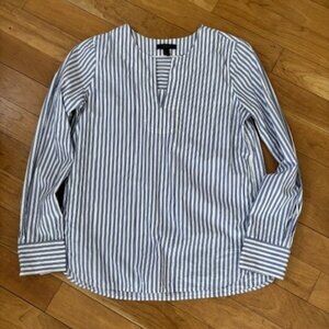 J. Crew Cotton Striped Popover Tunic
